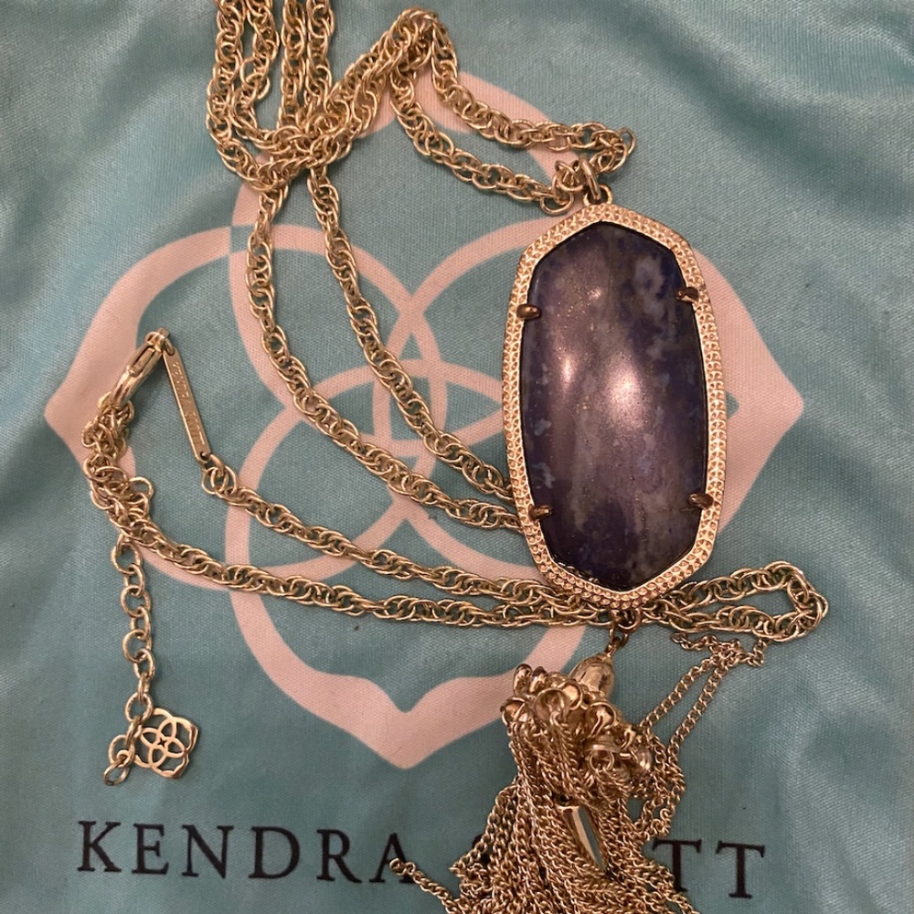 Blue Lapis Kendra Scott Rayne necklace